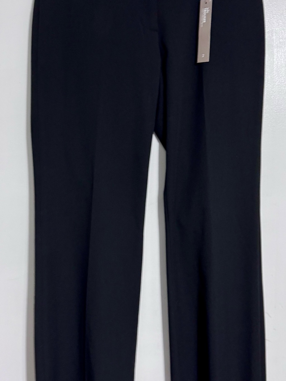 Black Straight-Leg Pants